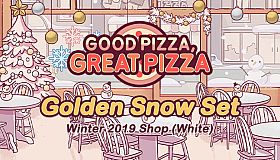 Good Pizza, Great Pizza - Golden Snow Set - Winter 2019 Shop (White)