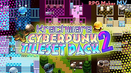 RPG Maker MV - Krachware Cyberpunk Tileset Pack 2 DLC