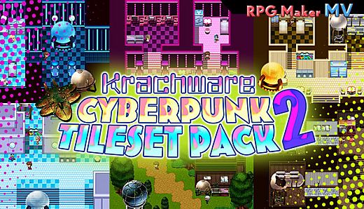 RPG Maker MV - Krachware Cyberpunk Tileset Pack 2