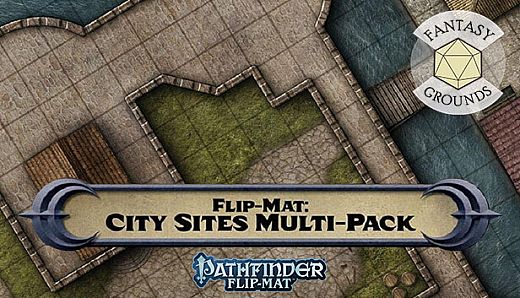Fantasy Grounds - Pathfinder RPG - Pathfinder Flip-Mat: City Sites Multi-Pack