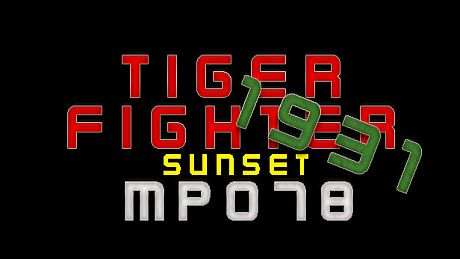 Tiger Fighter 1931 Sunset MP078 DLC