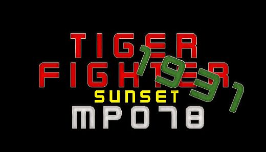 Tiger Fighter 1931 Sunset MP078