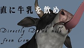 Directly Drink Milk from Cow　【直に牛乳を飲め】