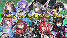 RPG Maker MZ - Fantasy Heroine Character Pack 5
