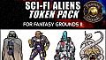 Fantasy Grounds - Disposable Heroes: Sci-Fi Aliens (Token Pack)