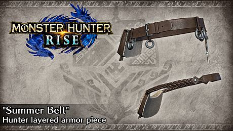 Monster Hunter Rise - "Summer Belt" Hunter layered armor piece DLC
