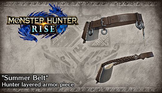 Monster Hunter Rise - "Summer Belt" Hunter layered armor piece