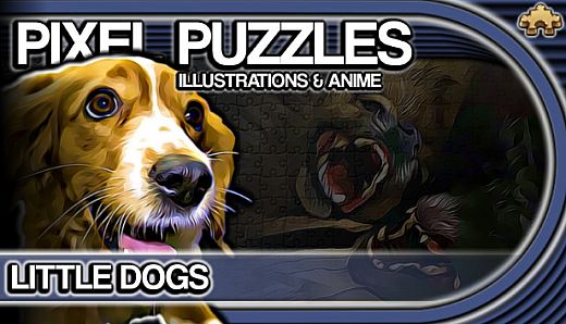 Pixel Puzzles Illustrations & Anime - Jigsaw Pack: Little Dogs