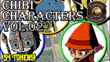 Fantasy Grounds - Chibi Characters Vol 2 (Token Pack) DLC