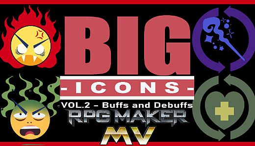 RPG Maker MV - Big Icons Vol.2 - Buffs and Debuffs