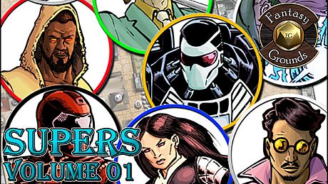 Fantasy Grounds - Supers, Volume 1 (Token Pack) DLC
