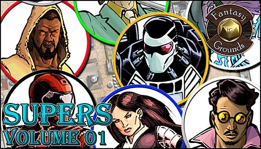 Fantasy Grounds - Supers, Volume 1 (Token Pack)