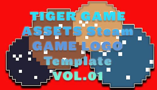 TIGER GAME ASSETS Steam GAME LOGO Template VOL.01