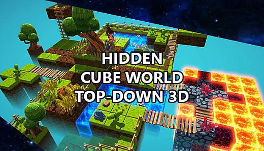 Hidden Cube World Top-Down 3D