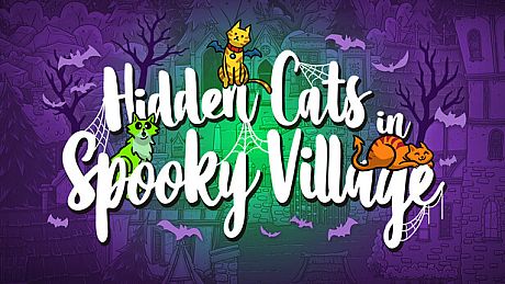 Hidden Cats in Spooky Village Game