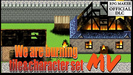RPG Maker MV - We are burning tile and character set DLC