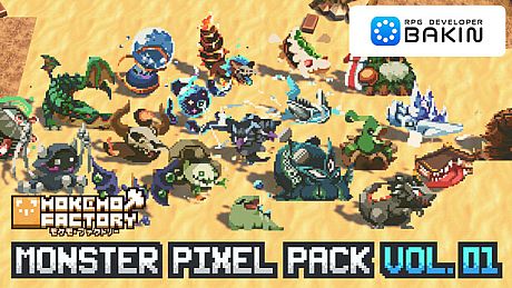 RPG Developer Bakin Mokemo Factory MONSTER PIXEL PACK Vol.1 DLC