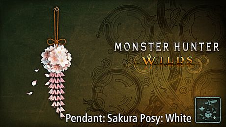 Monster Hunter Wilds - Pendant: Sakura Posy: White DLC