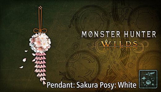 Monster Hunter Wilds - Pendant: Sakura Posy: White