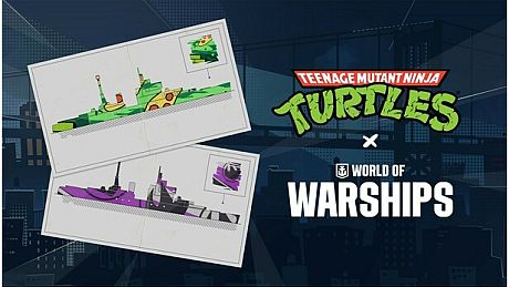 World of Warships x Wojownicze Żółwie Ninja — Pakiet frakcyjnych stałych kamuflaży DLC