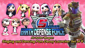 EARTH DEFENSE FORCE 5 - Air Raider Weapon: Singing and Dancing Pure Decoy Launcher Set of 8