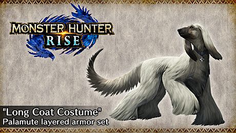 MONSTER HUNTER RISE - "Long Coat Costume" Palamute layered armor set DLC