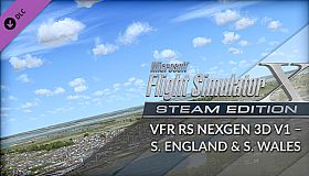 FSX Steam Edition: VFR Real Scenery NexGen 3D - Vol. 1: Southern England and South Wales Add-On