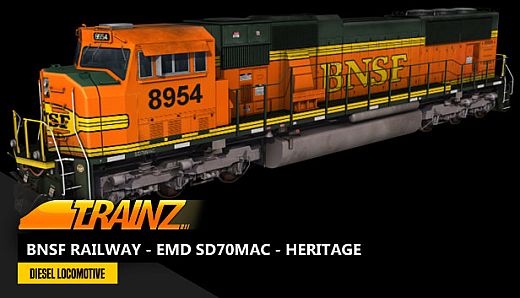 Trainz Plus DLC - BNSF Railway - EMD SD70MAC - Heritage
