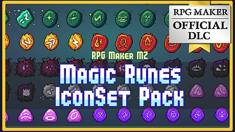 RPG Maker MZ - MAGIC RUNES ICONSET PACK DLC