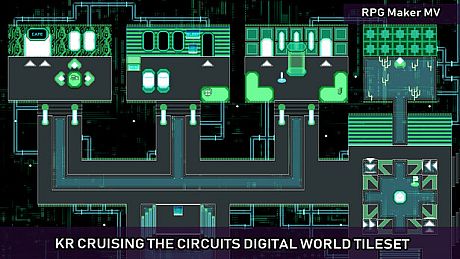 RPG Maker MV - KR Cruising the Circuits Digital World Tileset DLC
