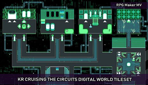 RPG Maker MV - KR Cruising the Circuits Digital World Tileset