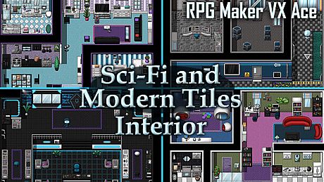 RPG Maker VX Ace - Sci-Fi and Modern Tileset - Interior DLC