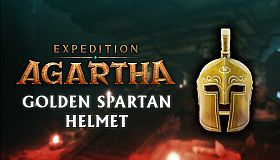 Expedition Agartha - Golden Spartan Helmet