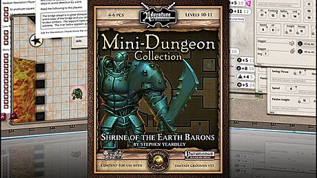 Fantasy Grounds - Mini-Dungeon #003: Shrine of the Earth Barons (PFRPG) DLC