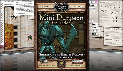 Fantasy Grounds - Mini-Dungeon #003: Shrine of the Earth Barons (PFRPG)