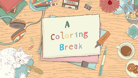 A Coloring Break Game