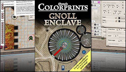 Fantasy Grounds - 0one's Colorprints #8: Gnoll Enclave (Map Pack)