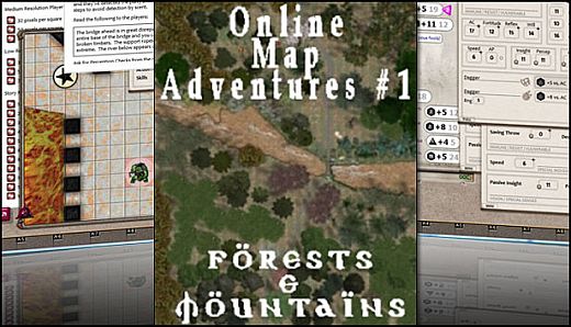 Fantasy Grounds - Map Adventures #1 - Forests & Mountains (Map and Token Pack)