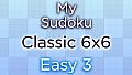 My Sudoku - Classic 6x6 Easy 3