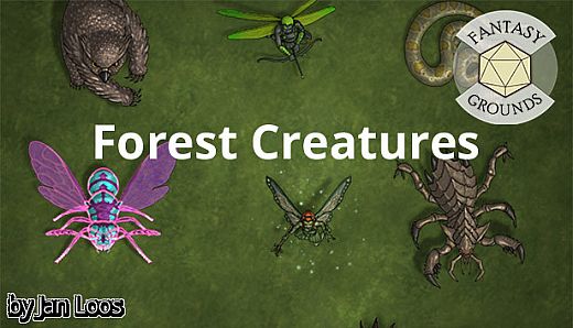 Fantasy Grounds - Jans Token Pack 26 - Forest Creatures