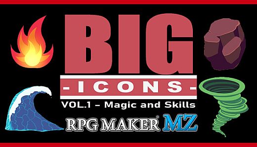 RPG Maker MZ - Big Icons Vol 1 - Magic and Skills
