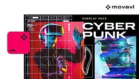 Movavi Video Editor 2025 - Cyberpunk Overlay Pack