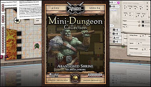 Fantasy Grounds - Mini-Dungeon #006: Abandoned Shrine (PFRPG)