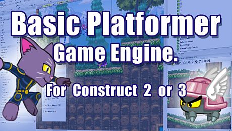 Basic Platformer Game Engine For Construct 2 and 3 DLC