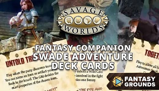 Fantasy Grounds - Fantasy Companion SWADE Adventure Deck Cards