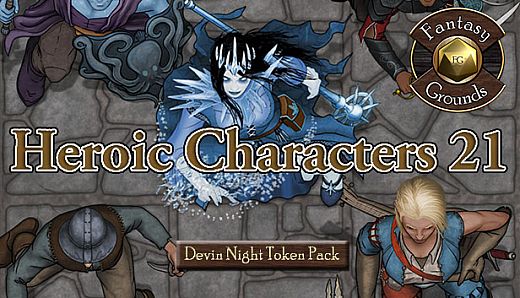 Fantasy Grounds - Devin Night Pack 109: Heroic Characters 21 (Token Pack)