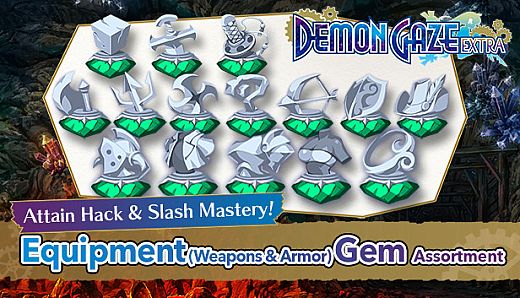 DEMON GAZE EXTRA - Equipment (Weapons & Armor) Gem Assortment