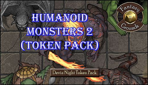 Fantasy Grounds - Token Pack 95: Humanoid Monsters 2 (Token Pack)