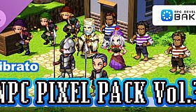 RPG Developer Bakin Vibrato NPC PIXEL PACK Vol.3