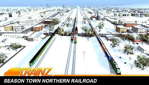 Trainz Plus DLC - Season Town Northern Rail Road Route
